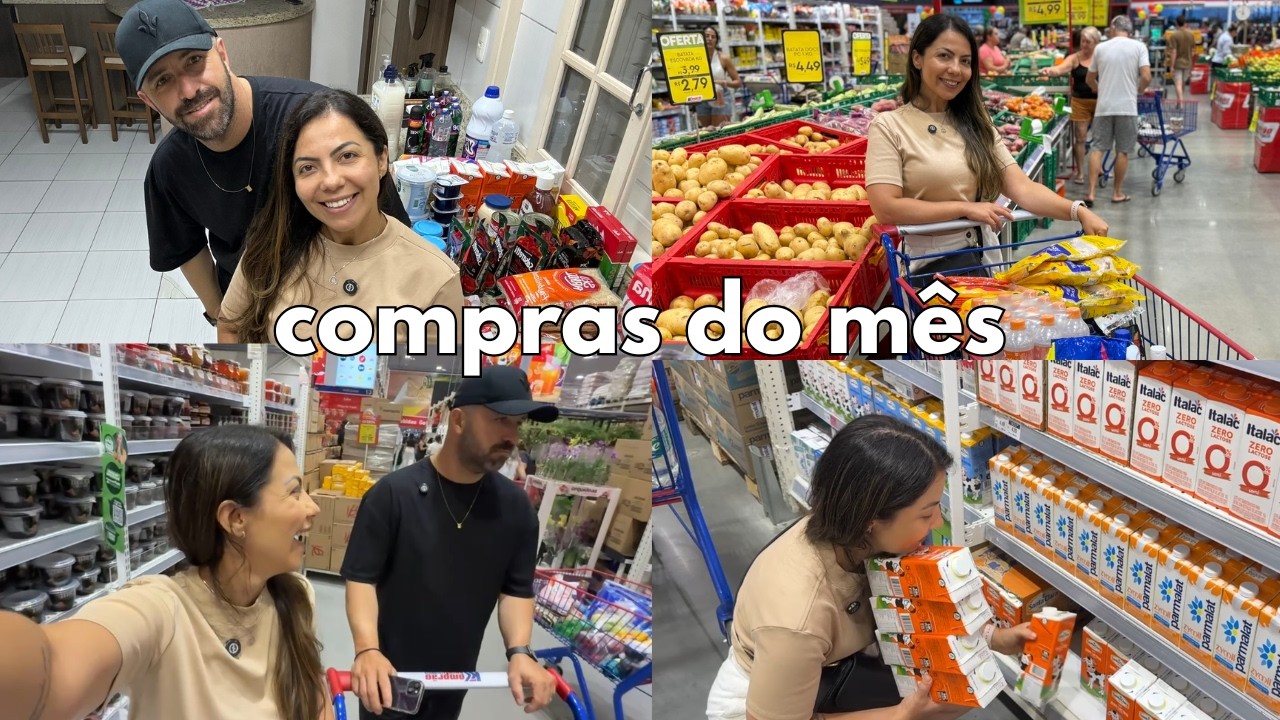 Minhas compras do mês | O que eu compro para o mês inteiro