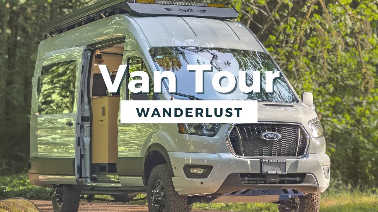 Ford Transit Camper Van Conversion | Tall Fridge, Convertible Dinette + Hide-Away Shower