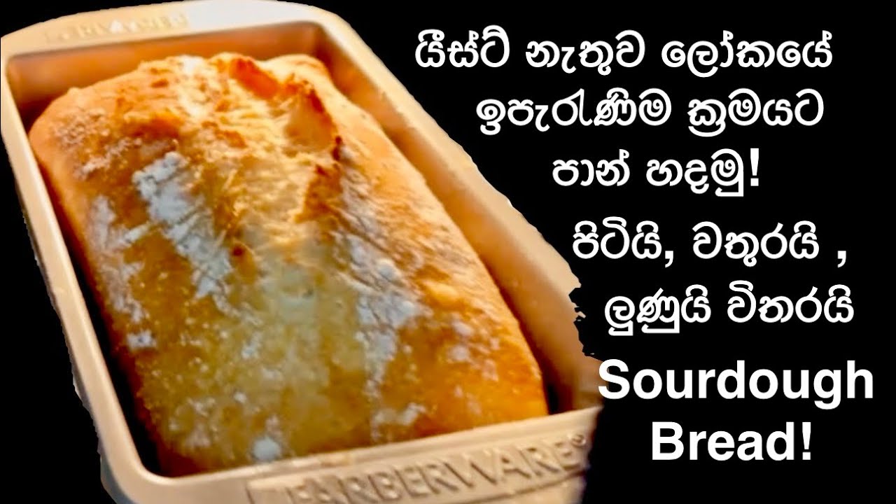 අවුරැදු දාස් ගාණක් පැරණි, යීස්ට් නැති, දියවැඩියාව, කොලොස්ටරෝල් මට්ටු කරන රසම පාන් | SOURDOUGH BREAD 