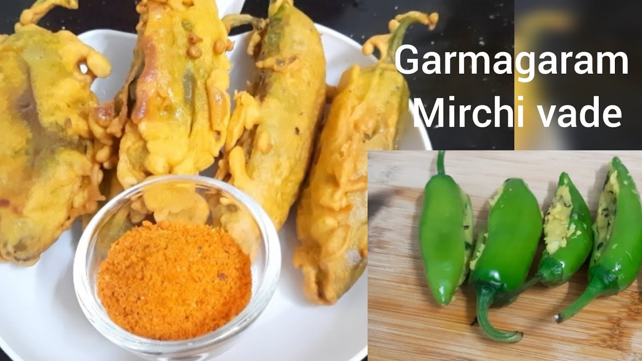 Garmagaram kurkurit mirchi vade ekadam easy recipe 😋 