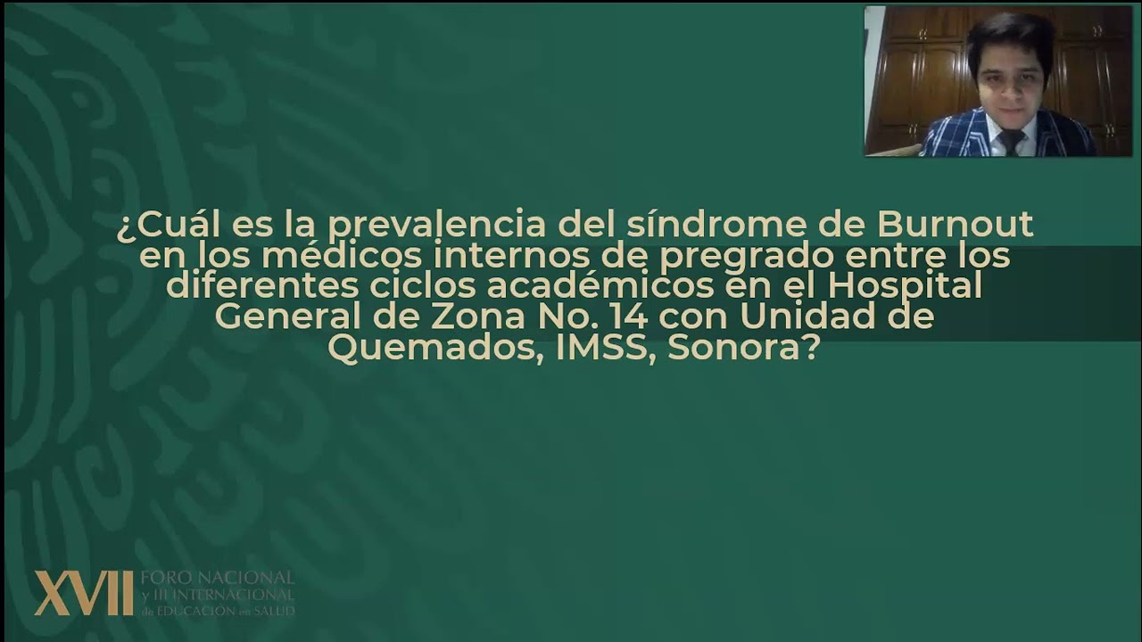 SINDROME DE BURNOUT EN M&Eacute;DICOS INTERNOS DE PREGRADO
