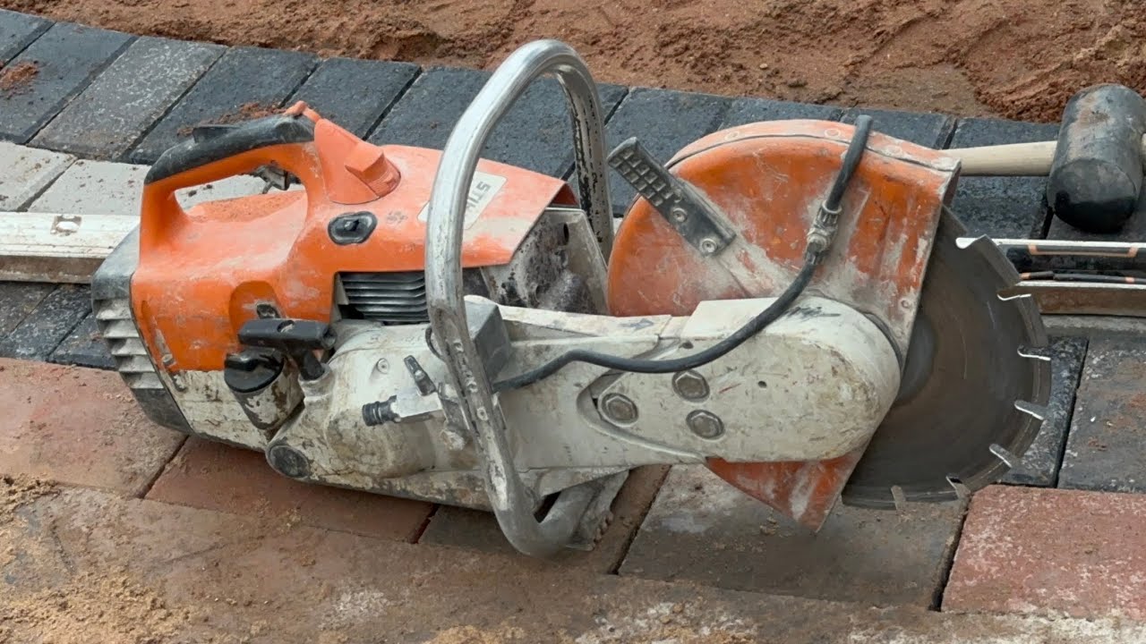 Stihl TS 400 Cut Off Saw Startup & Demo