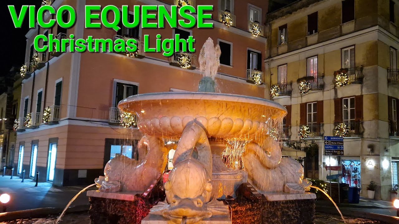 ✨️VICO EQUENSE✨️ [4K]  CHRISTMAS LIGHT  WALKING TOUR #walkingtour #vicoequense  #italy