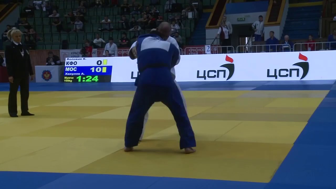 100 kg Воловик К Хакулов А 12 09 2015 Т2 ЧЕМПИОНАТ И КОМАНДНЫЙ ЧЕМПИОНАТ РОССИИ, КРАСНОЯРСК 2015