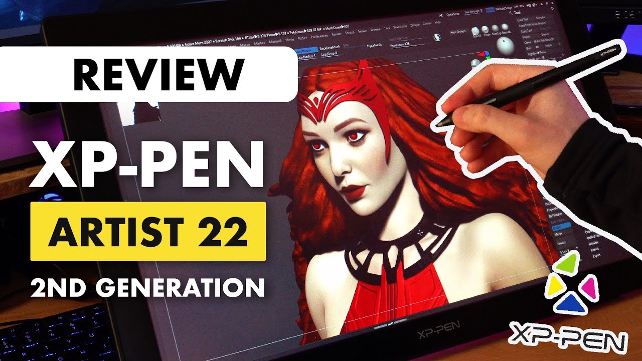 XP-Pen Artist 22 (2-го поколения) для 3D-скульптуры
