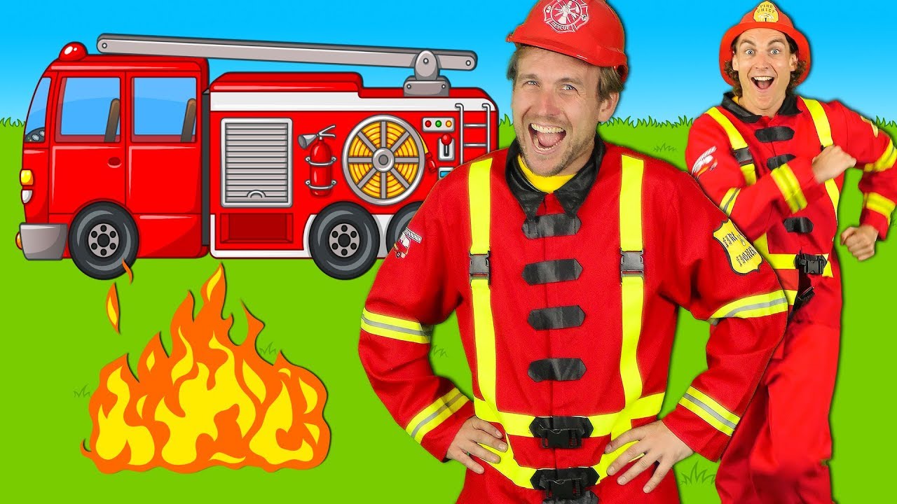 Firefighters Song for Kids - Fire Truck Song - Fire Trucks Rescue Team | Kids Songs