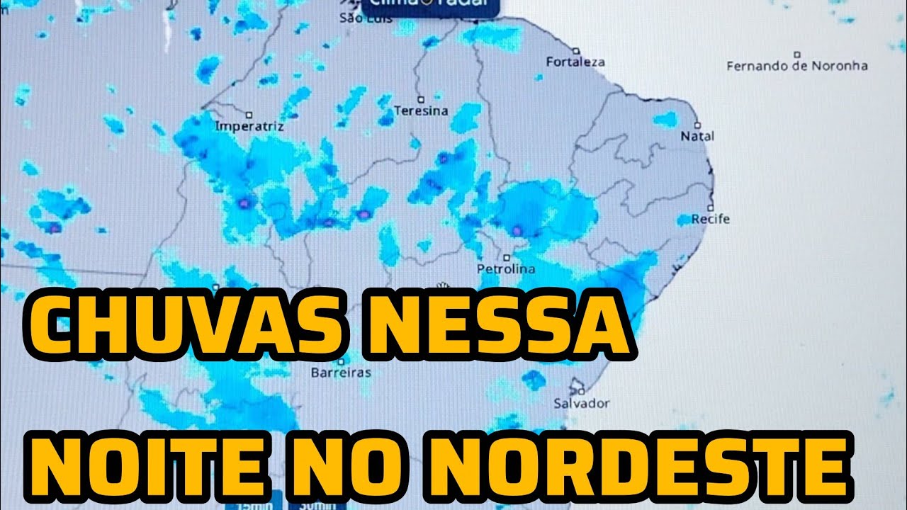 CHUVAS EM VÁRIOS MUNICÍPIOS DA REGIÃO NORDESTE.