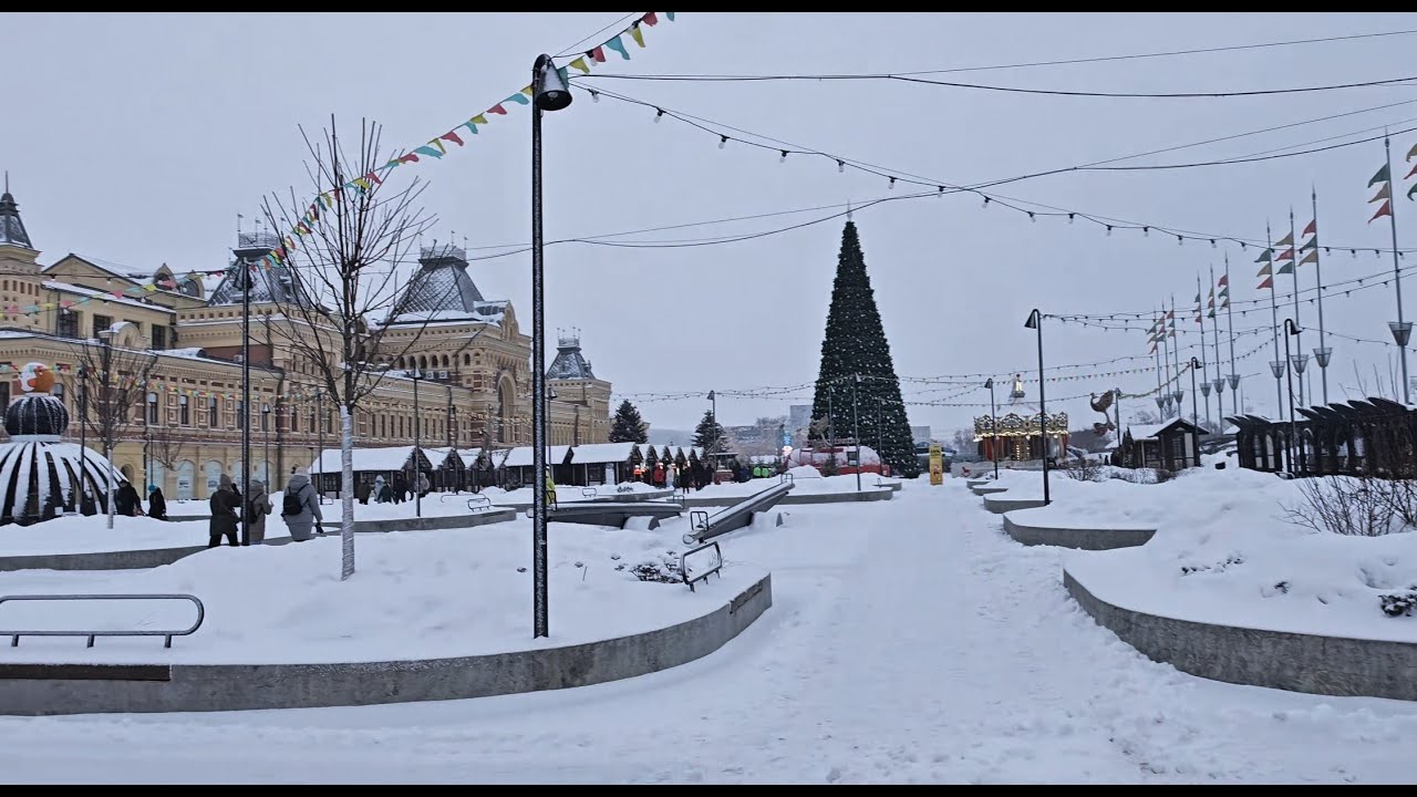 прогулка по новогодний  нижегородской ярмарки Нижний Новгород 03 01 26 HDR