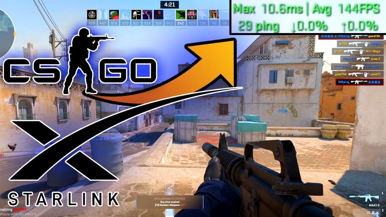 CS2 Starlink Ping Internet Speed/Latency Test Counter Strike 2