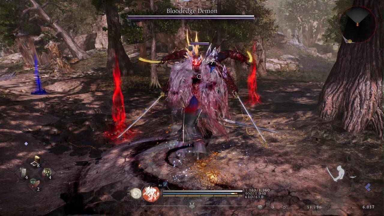 Nioh 3 Demo - Bloodedge Demon [Revenant Grave World Boss] [Switchglaive]
