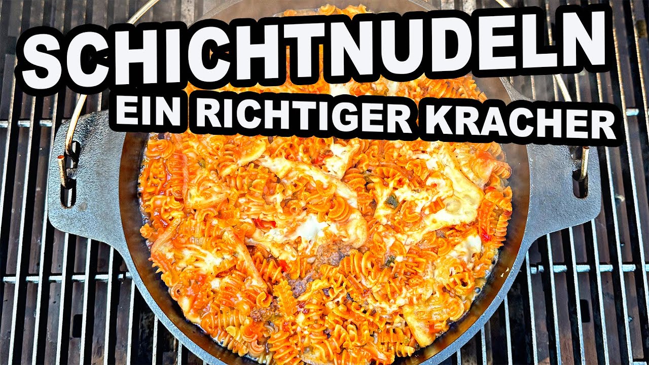 Schichtnudeln ein richtiger DUTCH OVEN Kracher | The BBQ BEAR