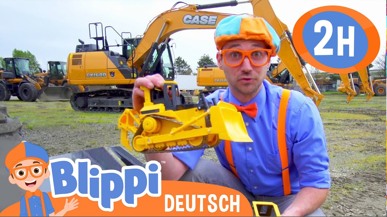 Blippi Deutsch - Bagger und Baufahrzeuge | Abenteuer und Videos für Kinder