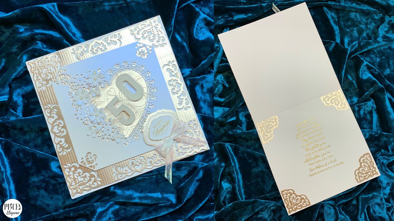 Anniversary Card Idea #1 Crafters Companion Create A Card Dies