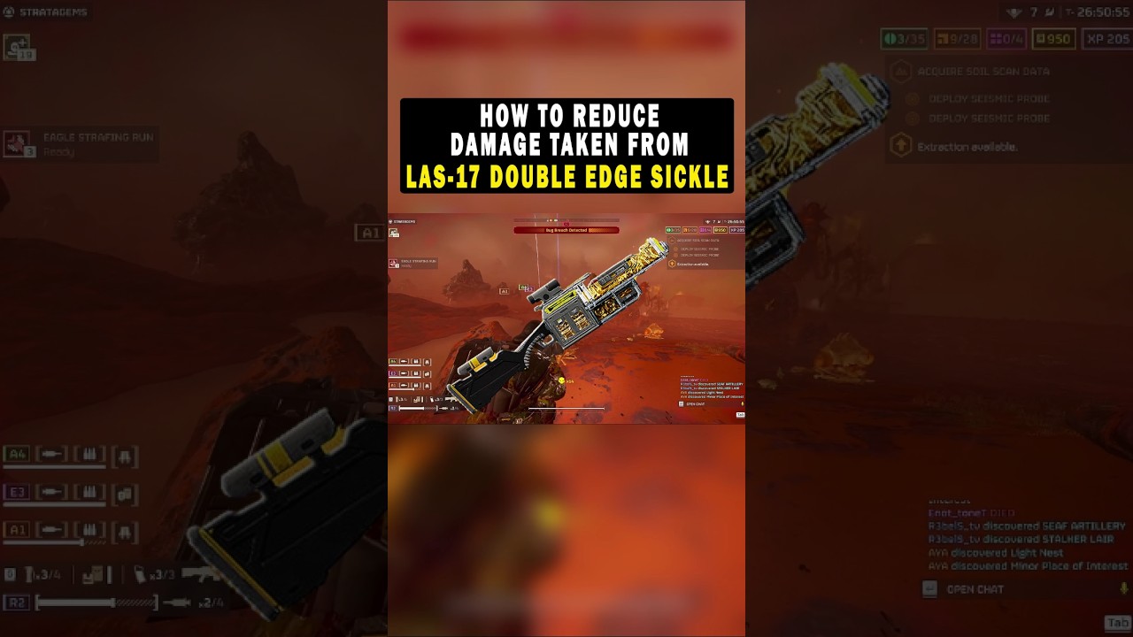 TIPS to Reduce Damage for LAS-17 DOUBLE EDGE SICKLE in Helldivers 2