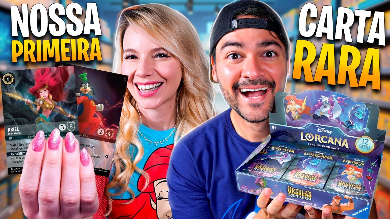 Abrimos Nossa Primeira Carta RARA da DISNEY LORCANA
