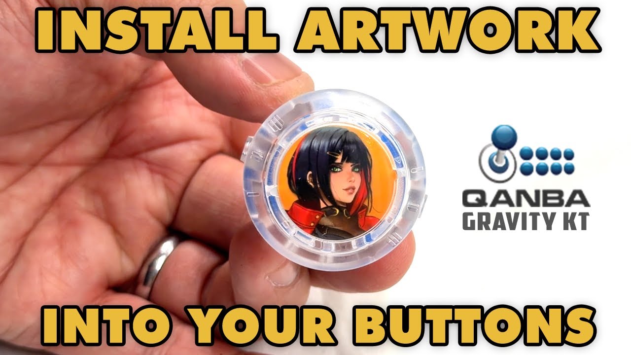 How to Install Artwork into Qanba Gravity KT Arcade Buttons