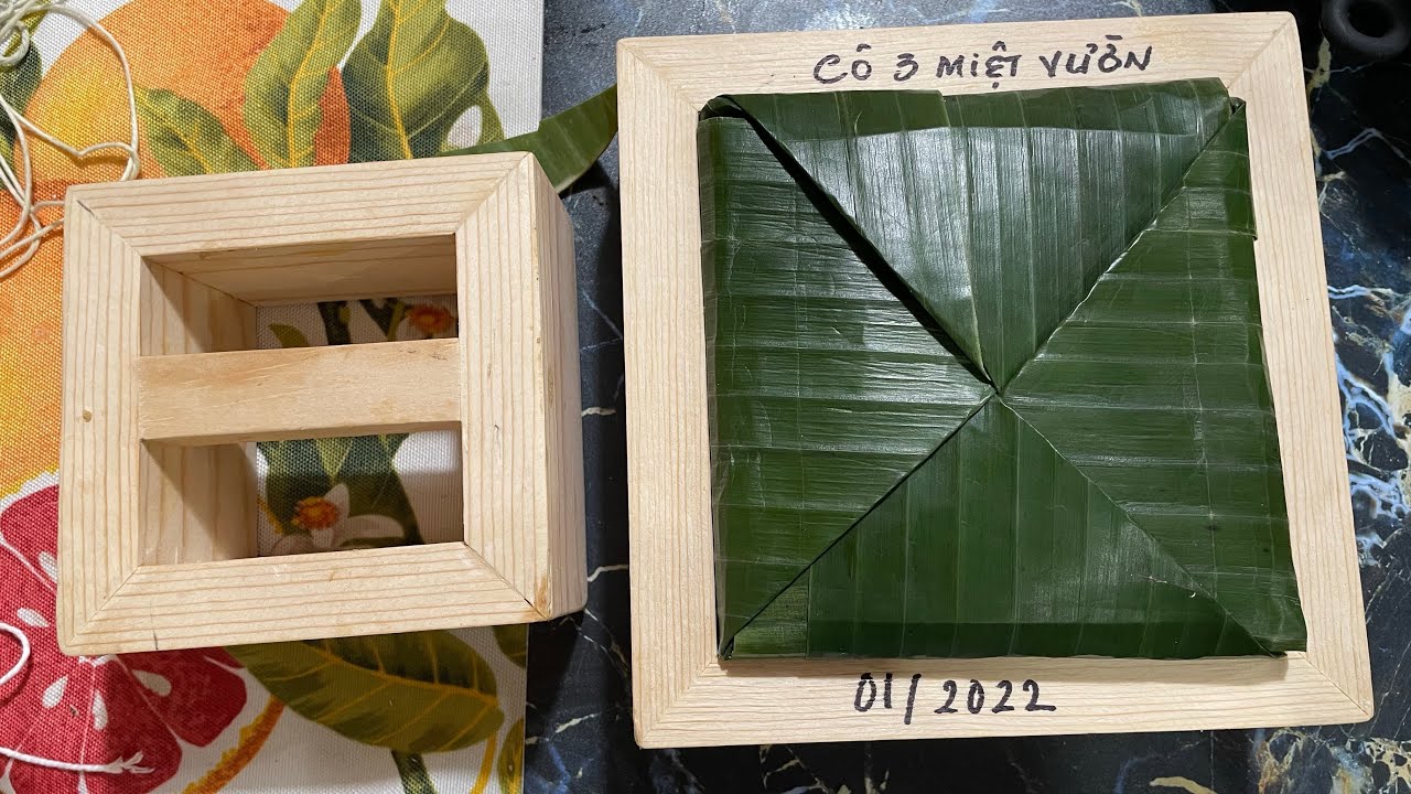 CÁCH GÓI BÁNH CHƯNG BẰNG KHUÔN THÔNG MINH- NHANH GỌN VÀ NẤU NỒI IP TRONG 2 TIẾNG LÀ BÁNH CHÍN.