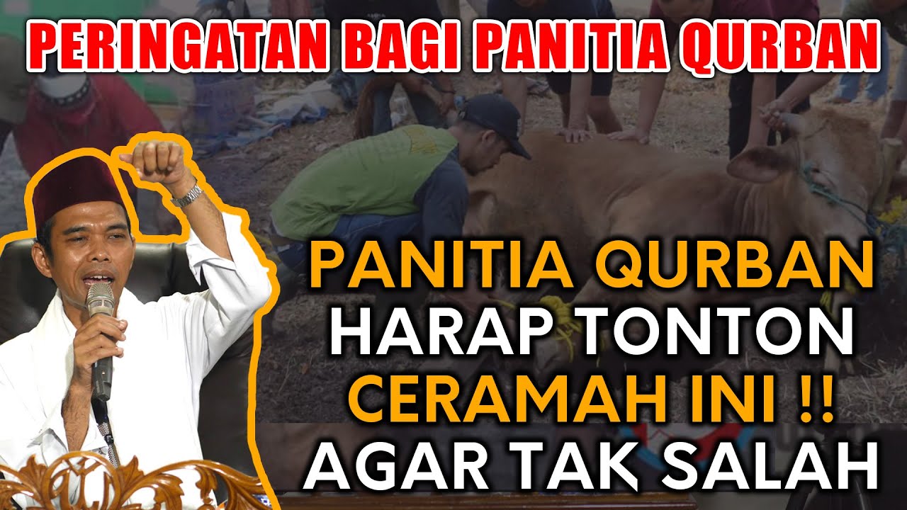 PERINGATAN UNTUK PANITIA QURBAN !! 