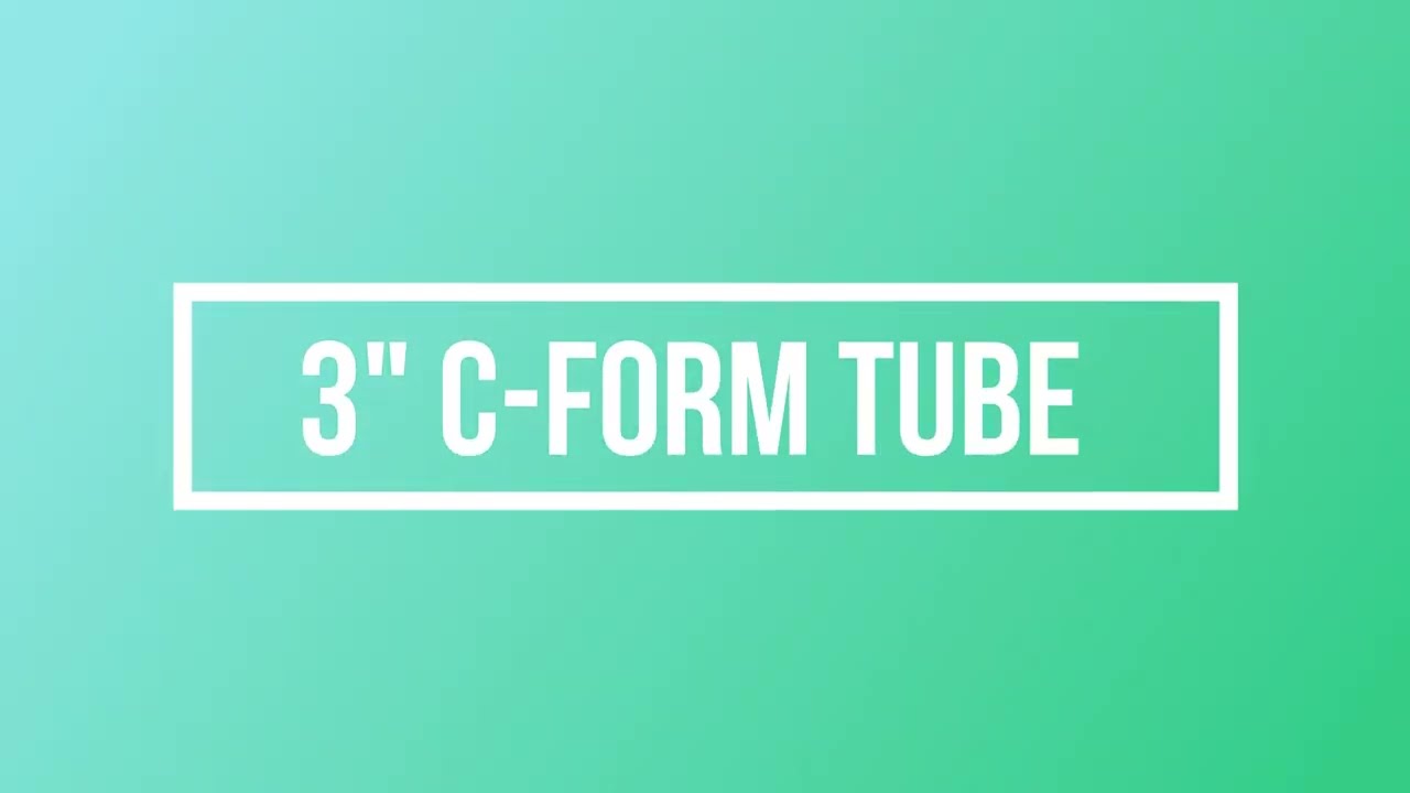 C Form Tube Hand Cast with Tips for Use
