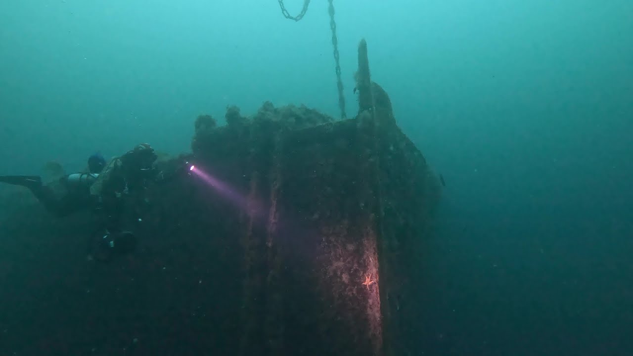 Wreck diving in Narvik: S/S Romanby, ore freighter sunk during Second World War