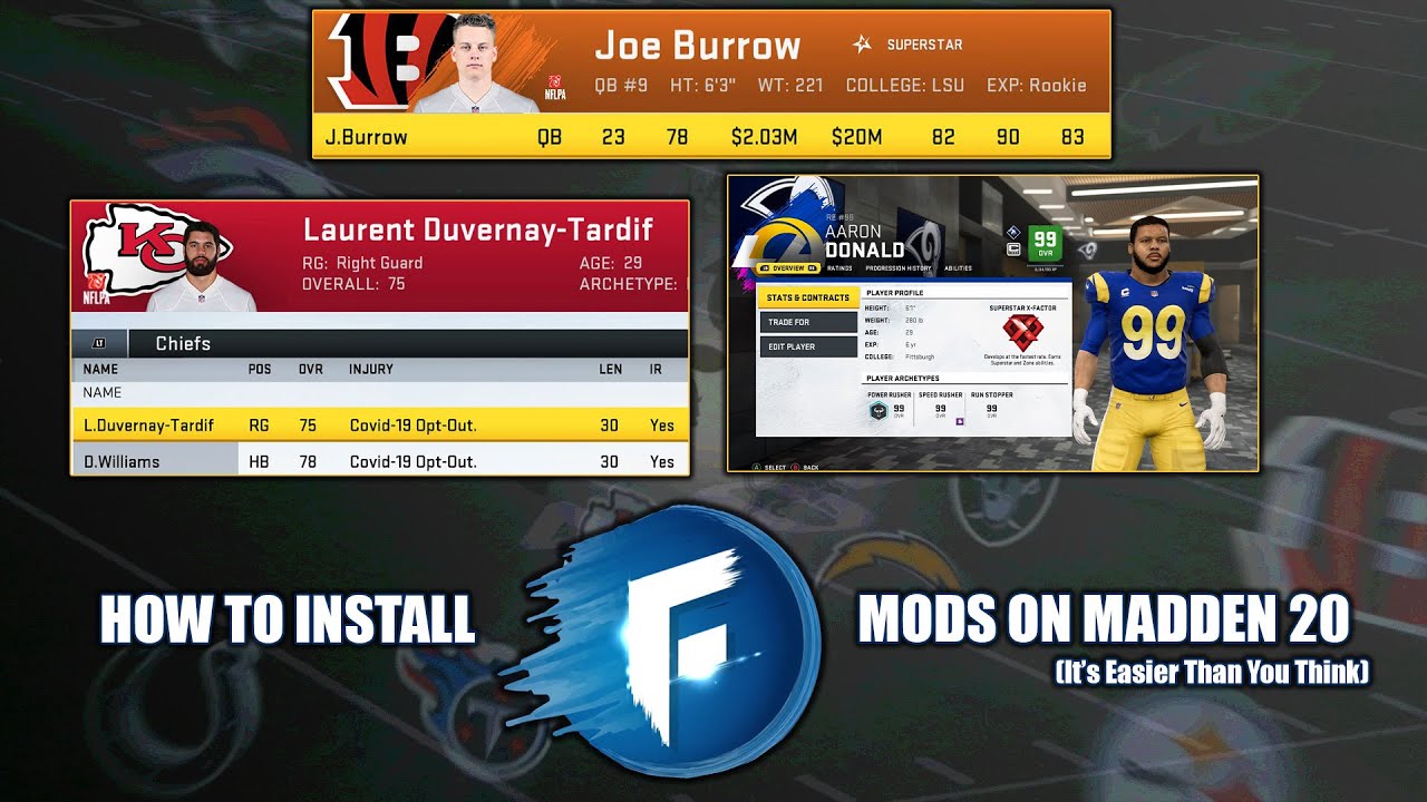 How To Install Franchise & Gameplay Mods On Madden 20 (It's Easier Than You'd Think) (PC Only)