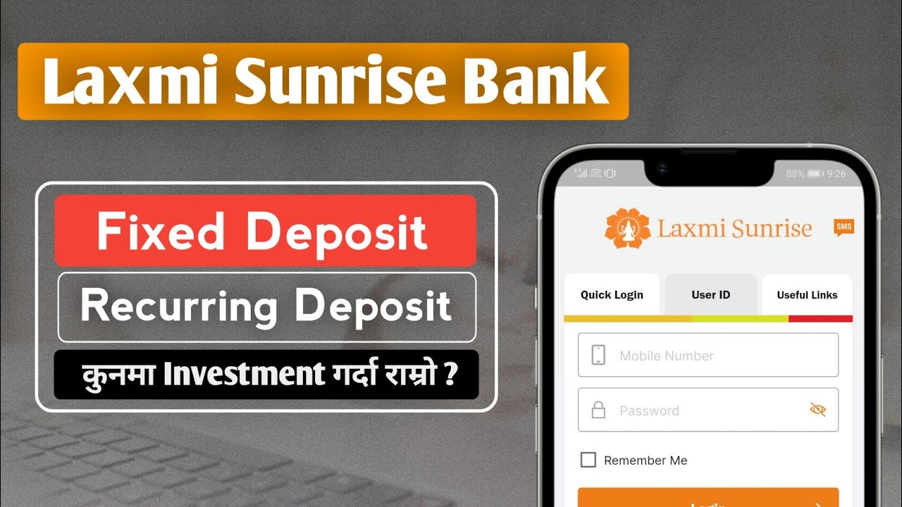 Laxmi Sunrise Bank Fixed & Recurring Deposit