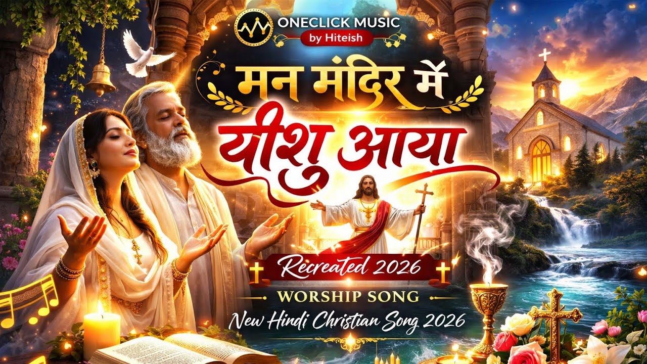 🎵 मन मंदिर में यीशु आया (Recreated 2026) |Worship Song | New Hindi Christian Song 2026_Hiteish 