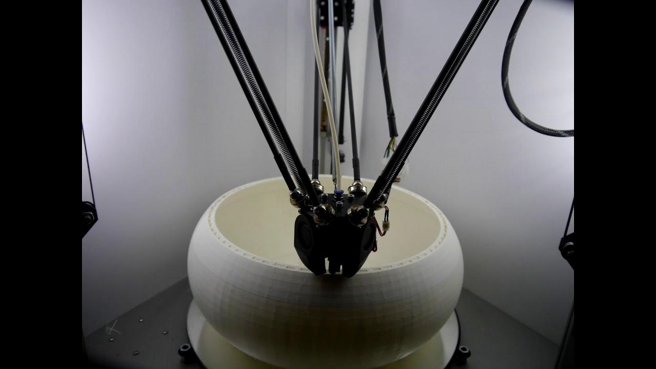 Печать чаши на Prism Pro  в максимальный радиус.