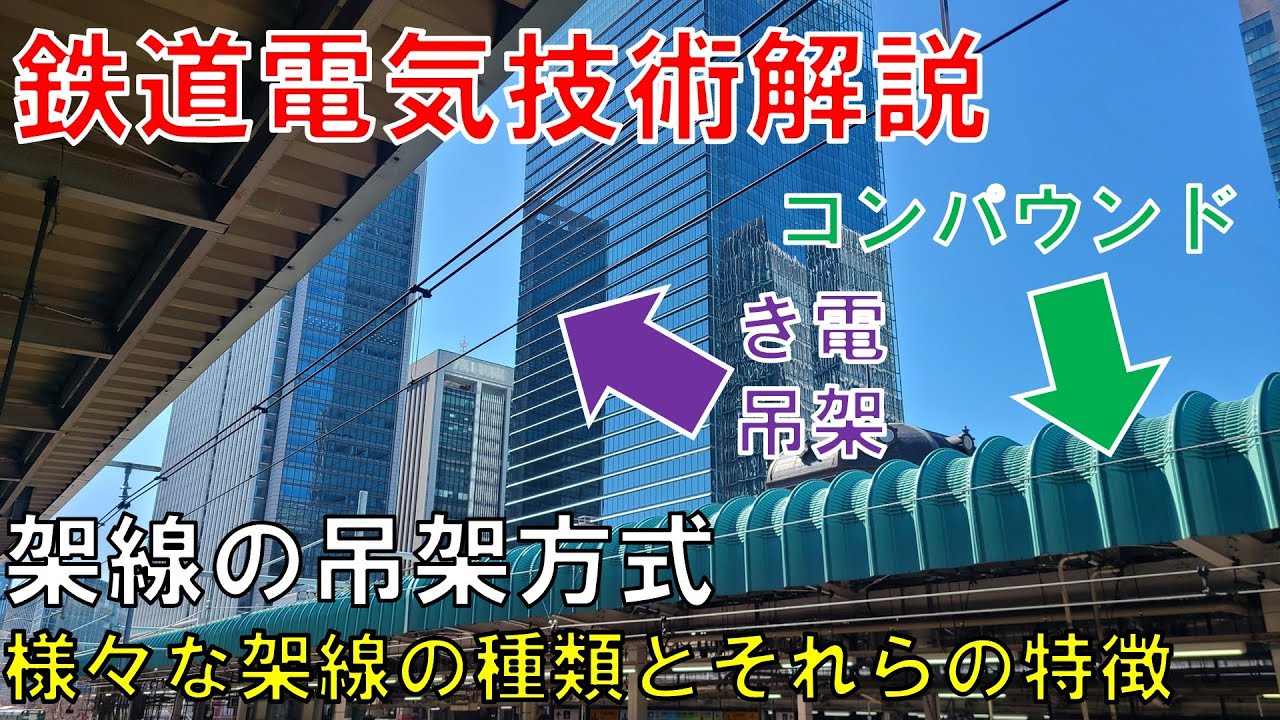 【鉄道電気技術解説】架線の吊架方式【VOICEROID　解説】