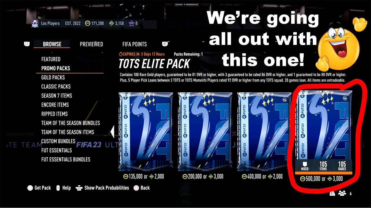 FIFA 23 TOTS Elite Pack