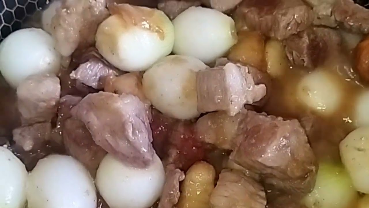 تشريب مكعبات اللحم والبصل طعم خرافي 🥹😊