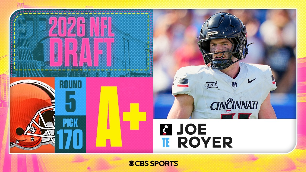 Browns select Joe Royer in Fifth Round, No. 170 overall | 2026 NFL Draft Grades & Reaction