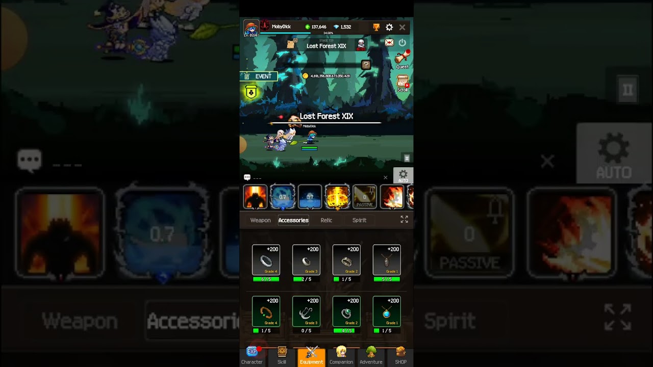 Slayer Legend- Solitude crafted pushing to stage 740
