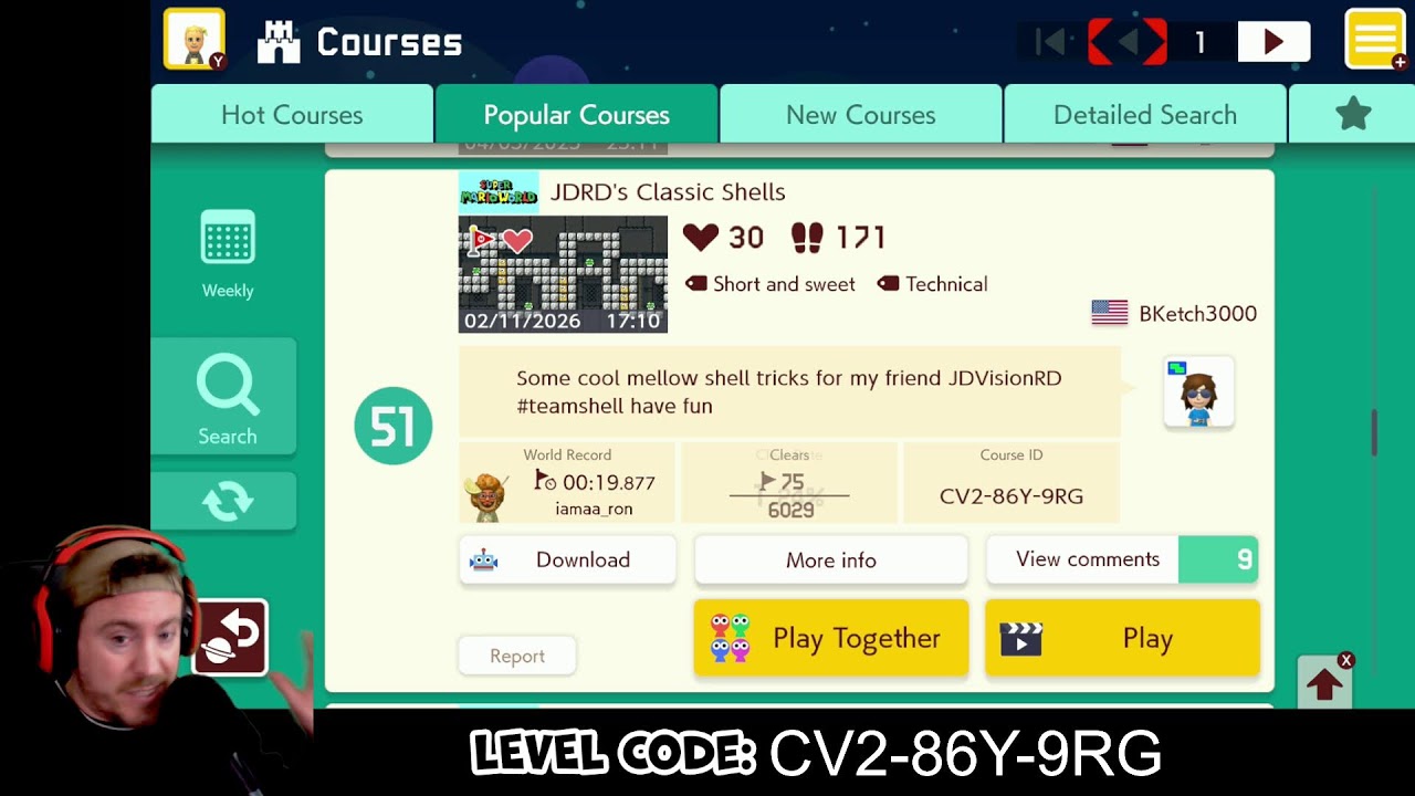 Endless Expert! (53 Lives | 1,483 Clears) Family Friendly Mario Maker 2 | Nintendo Switch 2