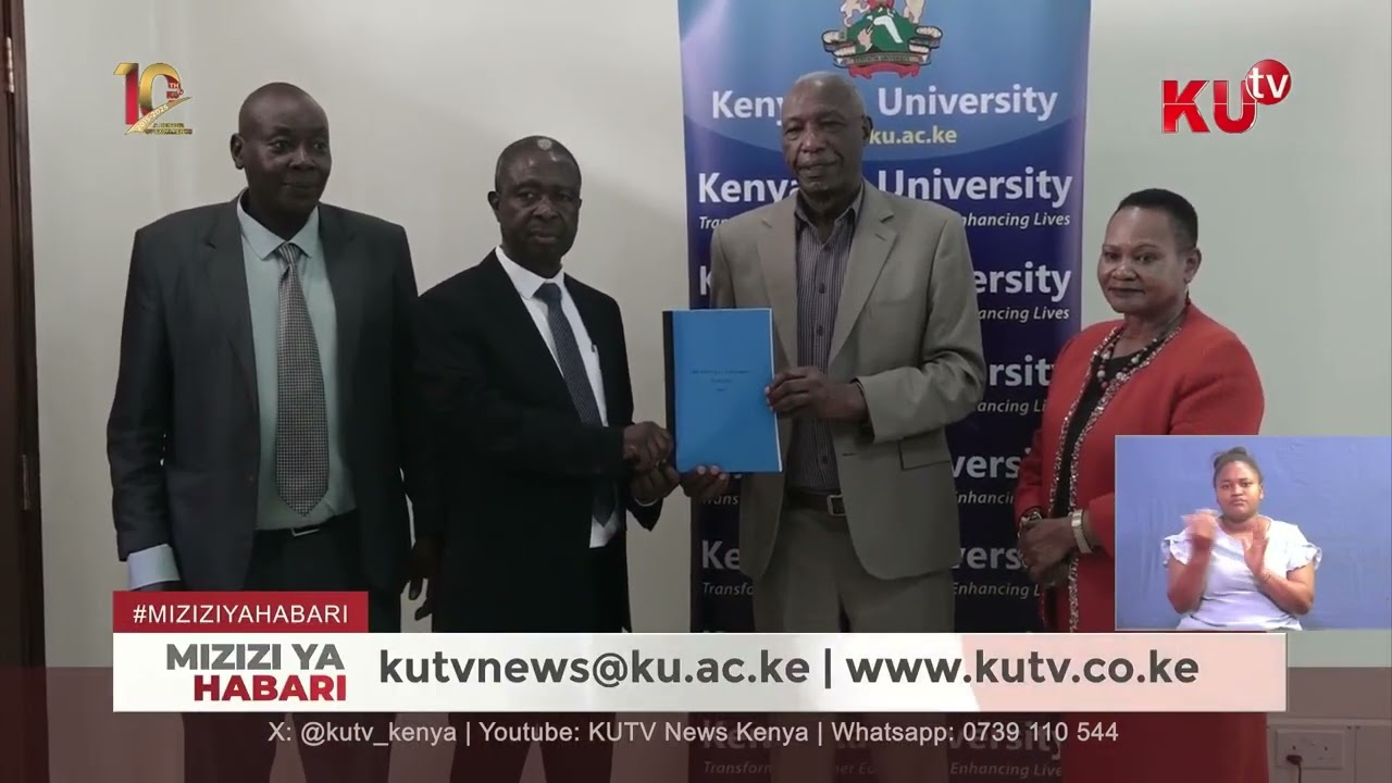 PROF PAUL .K. WAINAINA, LEO AMEMKABIDHI RASMI MAMLAKA PROFESA JOHN OKUMU KAMA KAIMU  MAKAMU CHANSELA