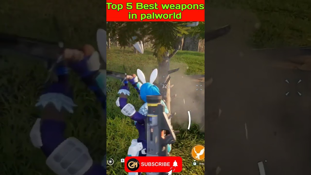 Top 5 best weapons in palworld | #youtubeshorts #shorts