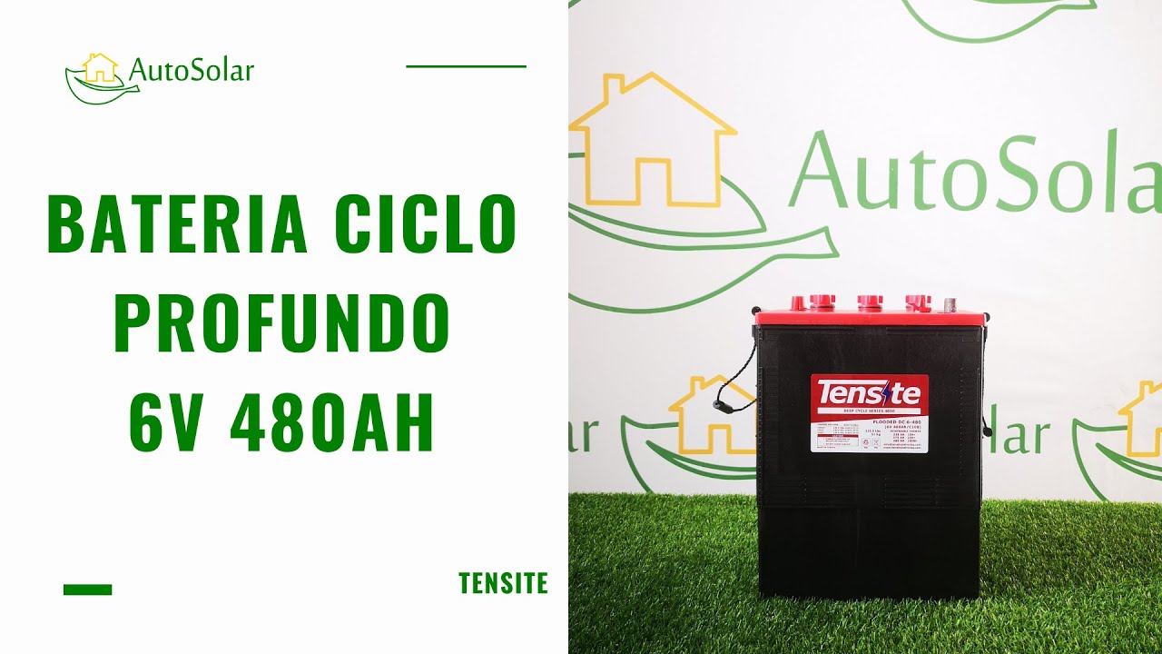 Bater&iacute;a Solar 6V 480Ah  | Estacionaria Tensite