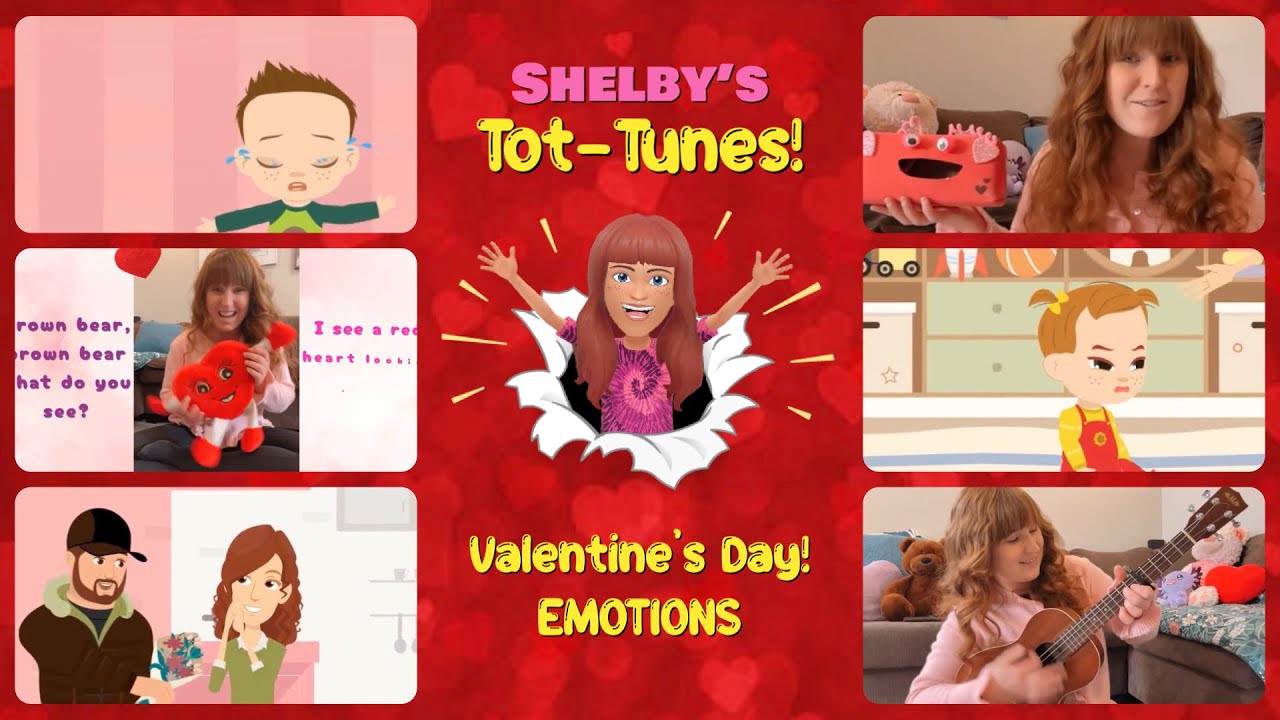 Emotions Songs| Action Songs | Felt Stories | Cartoons for Preschoolers| Valentine's Songs for Kids!