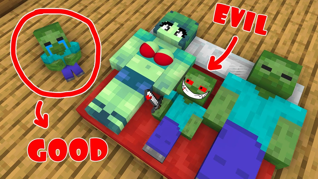 Monster School : Good Baby Herobrine and Evil Baby Herobrine - Sad Story - Minecraft Animation