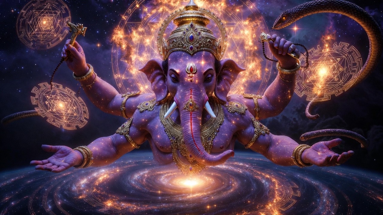 🔱Ucchishta Ganapathi Dandakam | Powerful Ganesha Stotra for Siddhi, Wealth & Moksha🌺#lordganesha