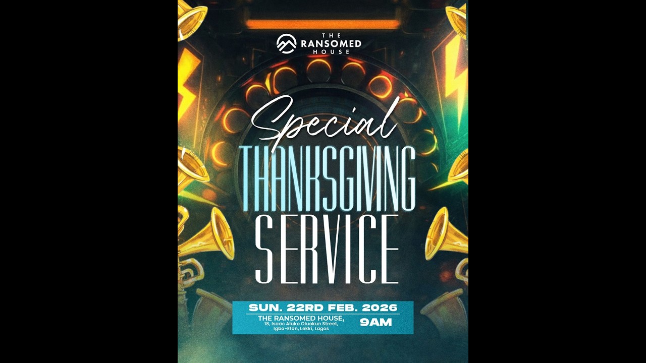 SPECIAL THANKSGIVING SERVICE || REV FISAYO ADENIYI | SUNDAY SERVICE | RANSOMED HOUSE || 22-02-26