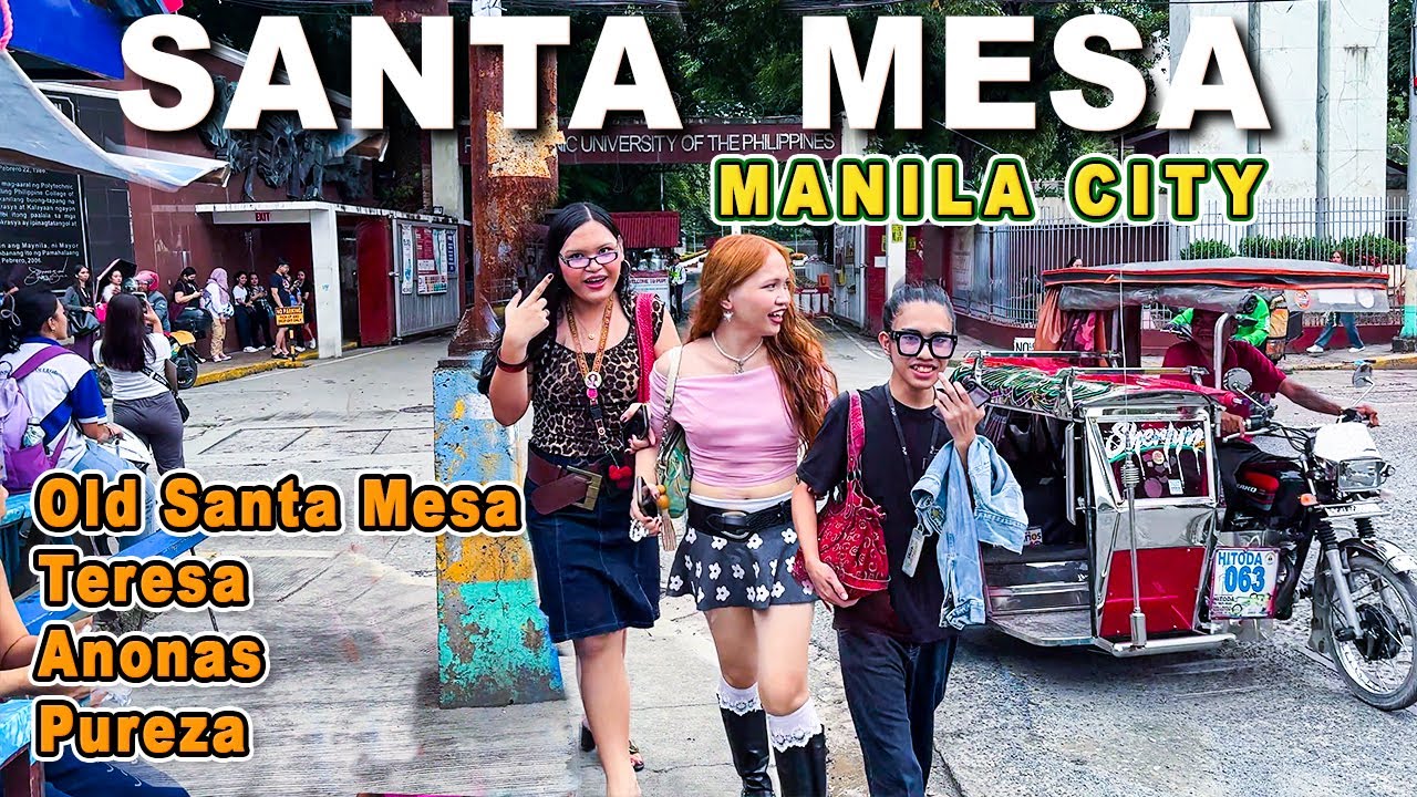 Walking Around Sta. Mesa Manila | Busy Streets , Schools and stopover point for travelers in Manila