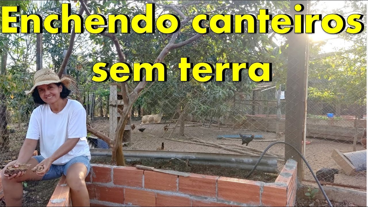 Como encher canteiros pra horta sem usar terra.