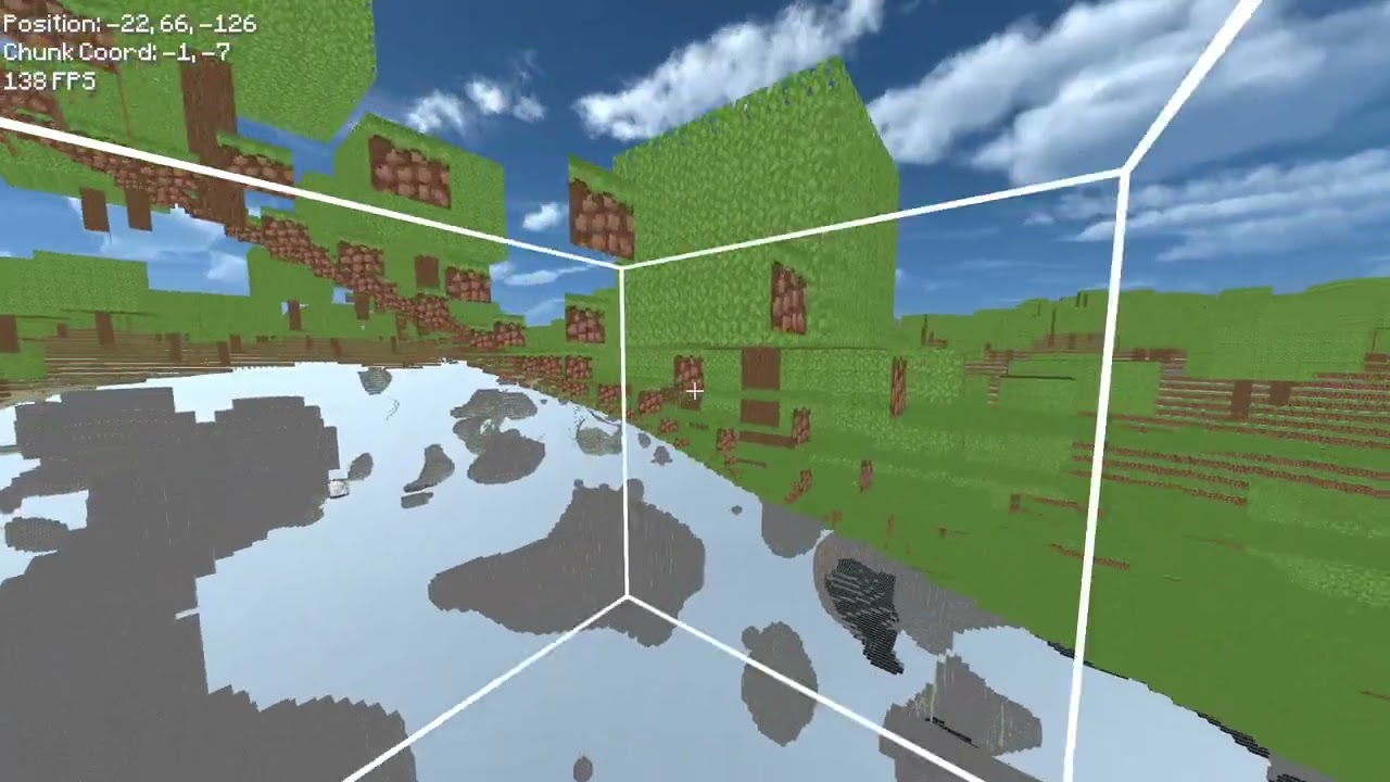 Minecraft Clone in Unity - 16 Chunk Performance Test