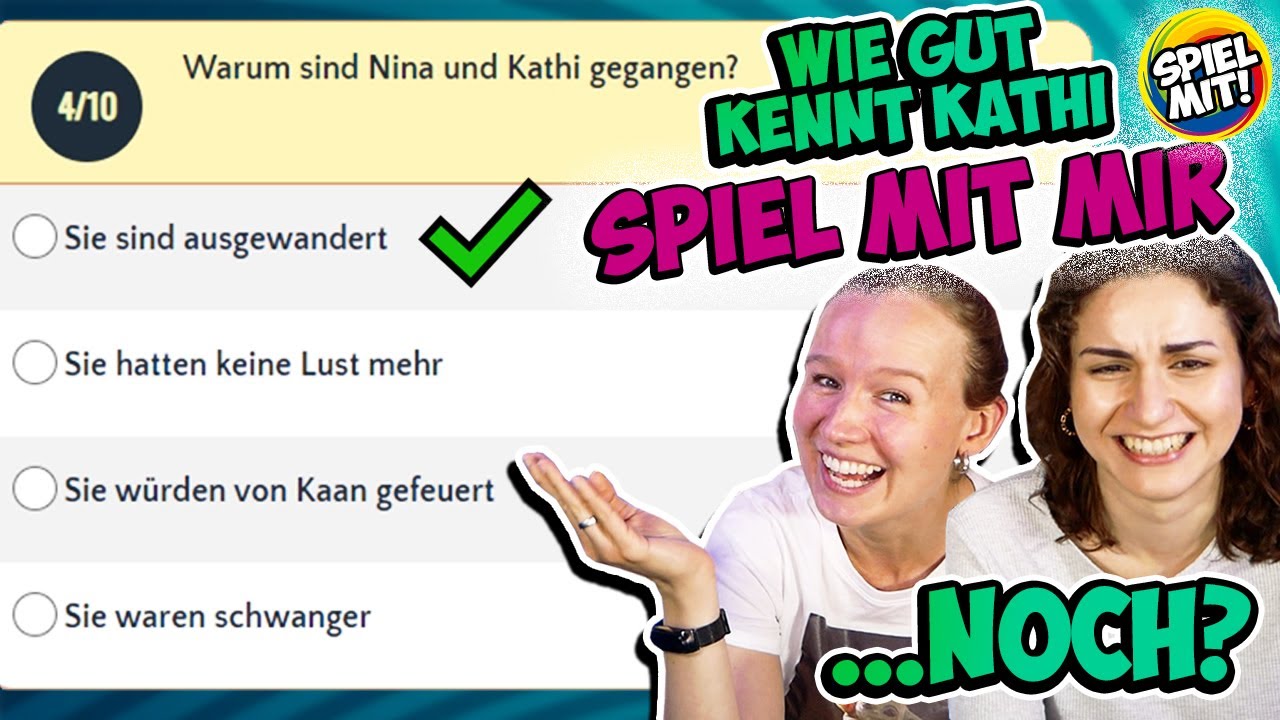WIE GUT KENNT KATHI SPIEL MIT MIR NOCH?! Testedich Quiz &uuml;ber uns nach 1 Jahr Pause