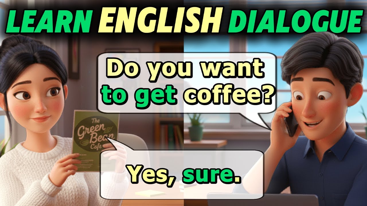 How to Talk at a Café | Inviting for Coffee | English Dialogues