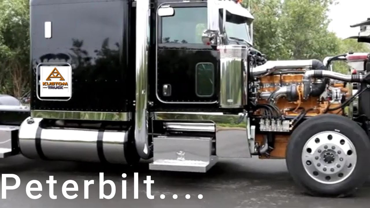 POWERFUL CAT 6NZ in a SLICK Peterbilt 389 Glider