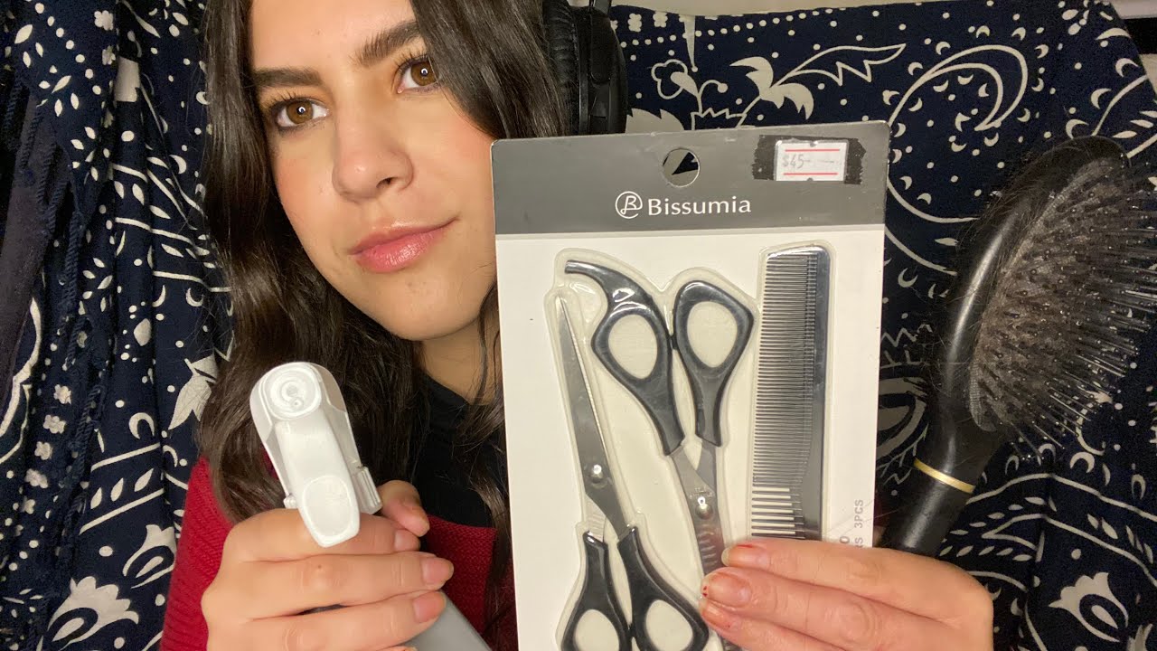 ASMR en español Peluquera te da un cambio de look (soft spoken)