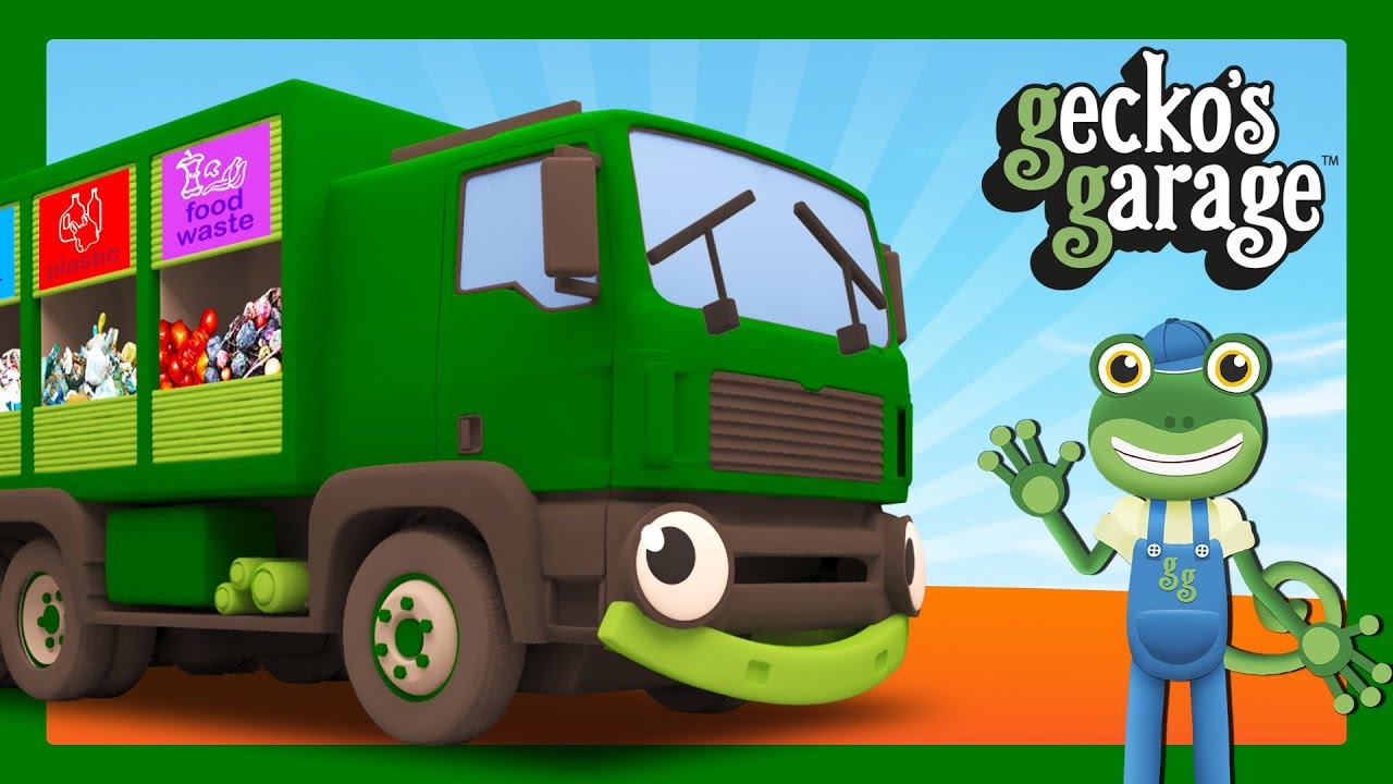 Garbage Truck Videos For Children | Gecko's Garage | Truck Cartoons