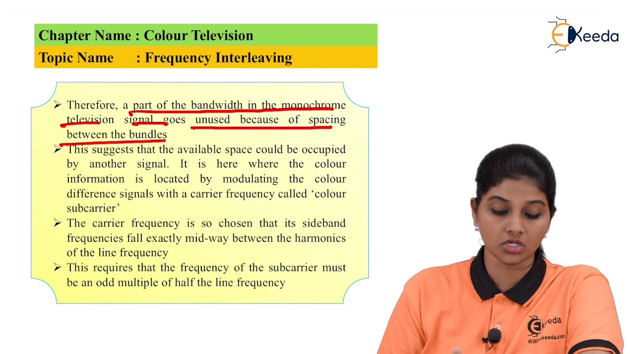 Concepts of Frequency interleaving | Colour Television | TV and Video Engineering
